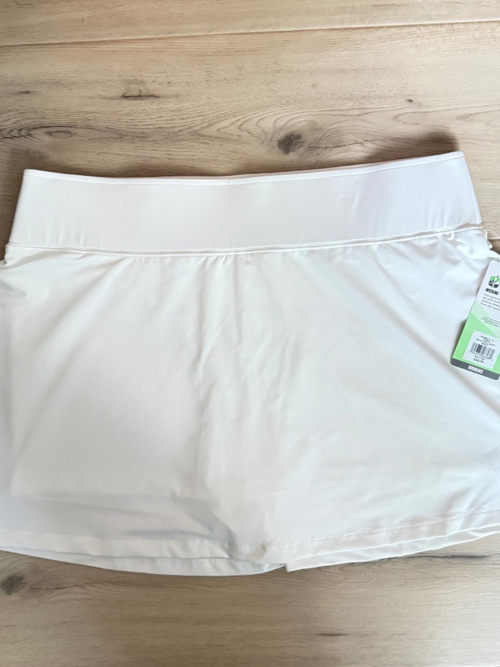 NWT Prince Match Knit Skort White Women's Size XL